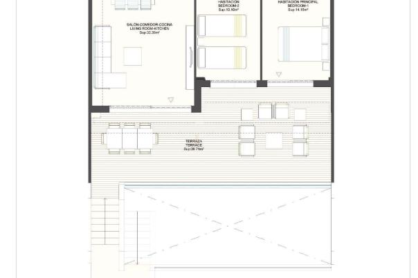 2 bed apartment in Finestrat