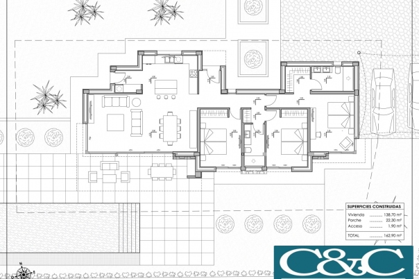 3 bed villa in Calpe