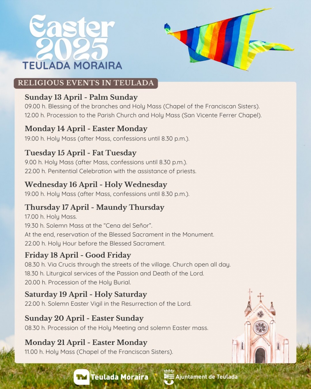 Fiestas in Moraira: "Santa Semana" (Easter 2026)