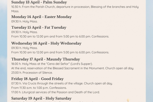 Fiestas in Moraira: "Santa Semana" (Easter 2026)