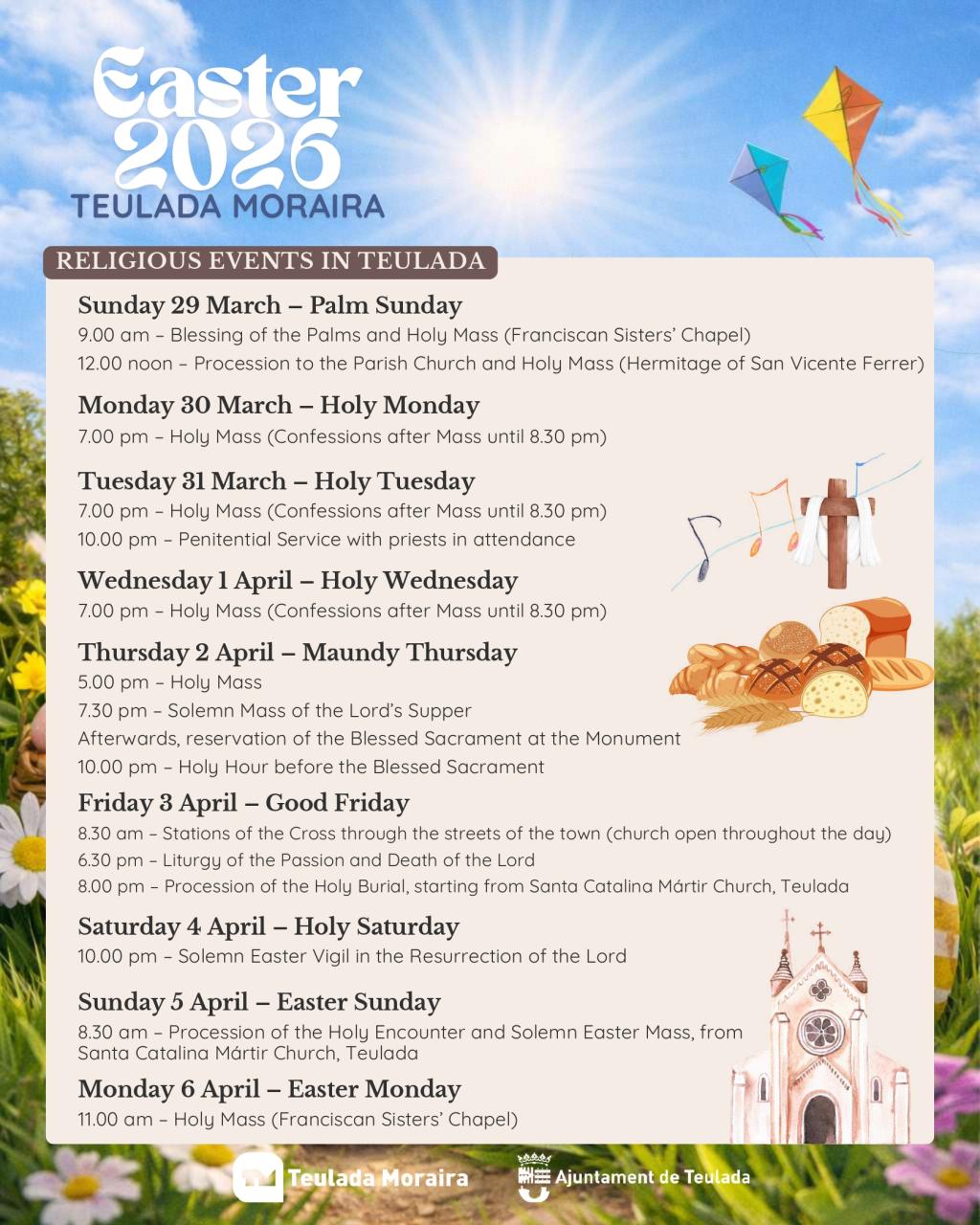 Fiestas in Moraira: "Santa Semana" (Easter 2026)