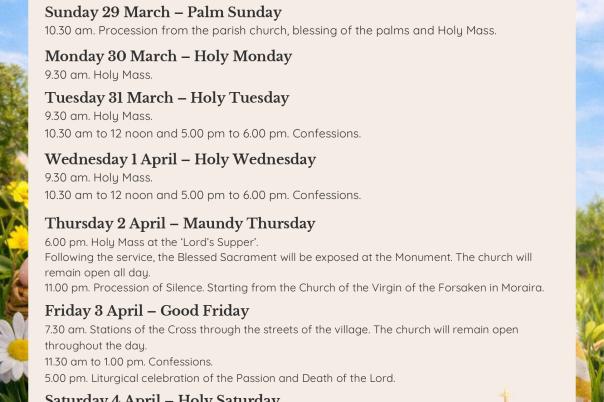 Fiestas in Moraira: "Santa Semana" (Easter 2026)