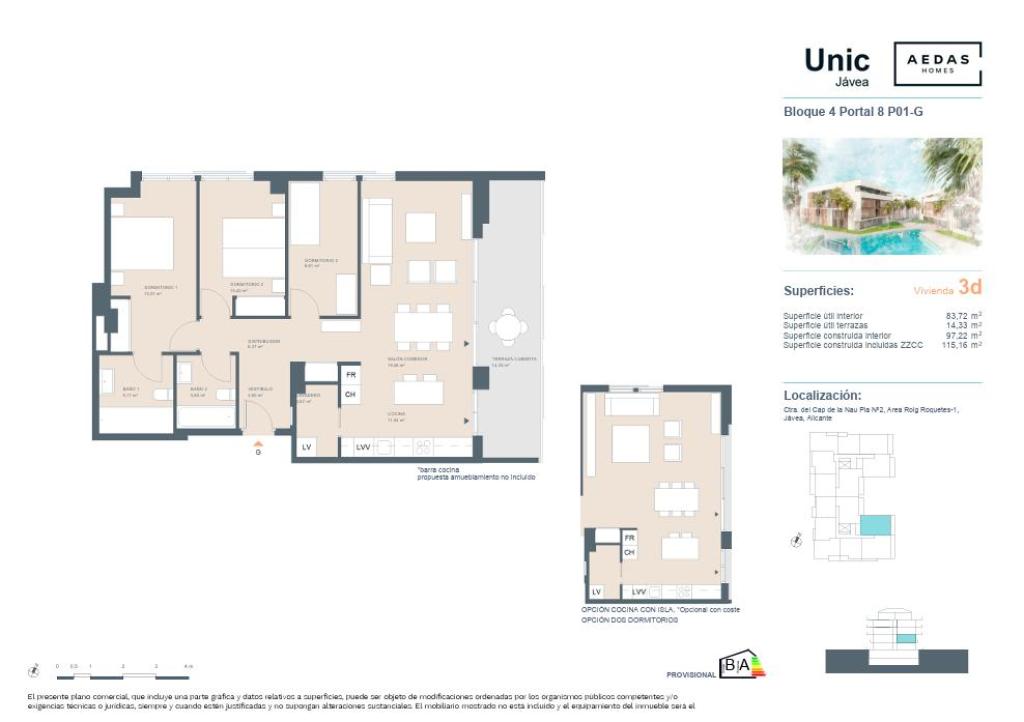 3 bed apartments - flats in Javea