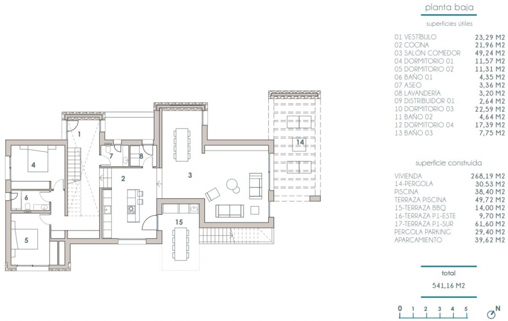4 bed villa in Moraira
