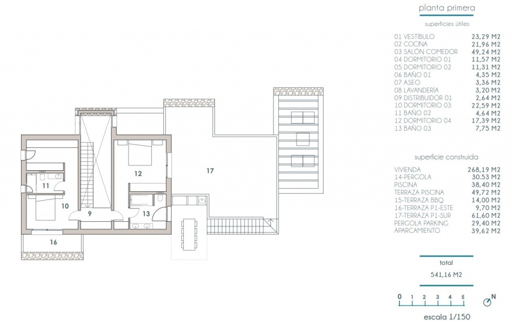 4 bed villa in Moraira