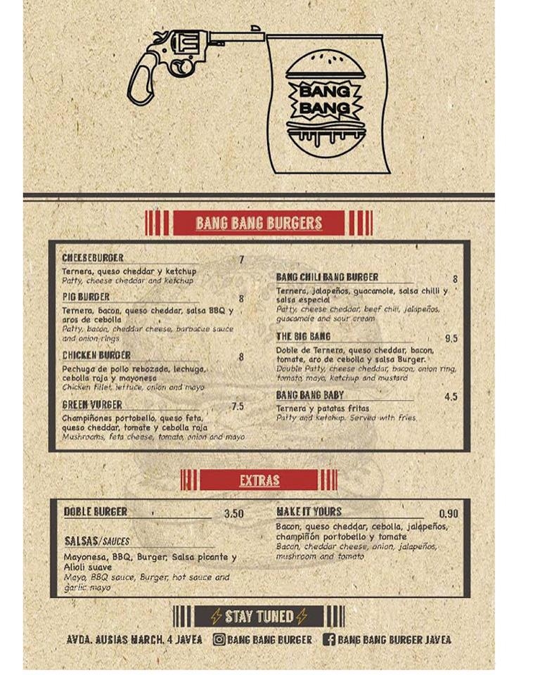 Bang Bang Burger Javea - Best Burgers in Javea