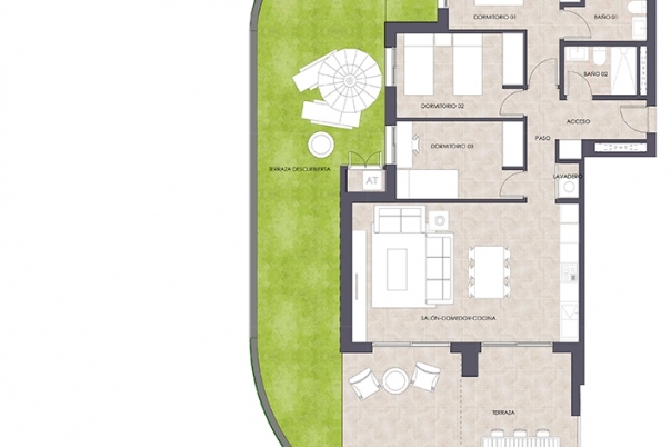 3 bed apartamento in Calpe / Calp
