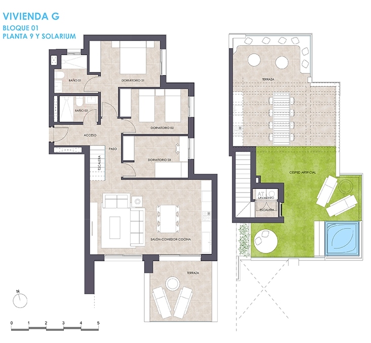 3 bed apartamento in Calpe / Calp