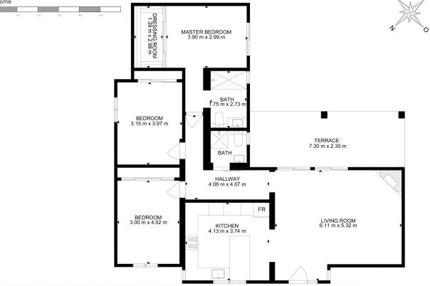 3 bed villa in Moraira
