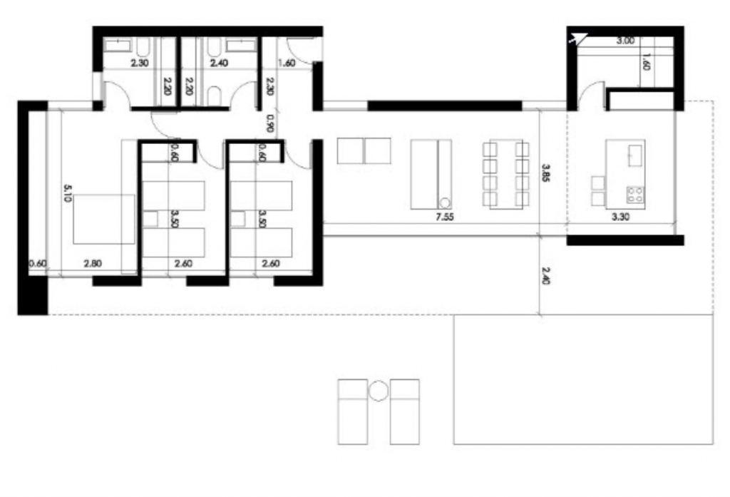3 bed villa in Denia