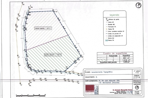 plot in Benitachell