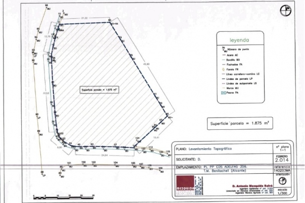 plot in Benitachell