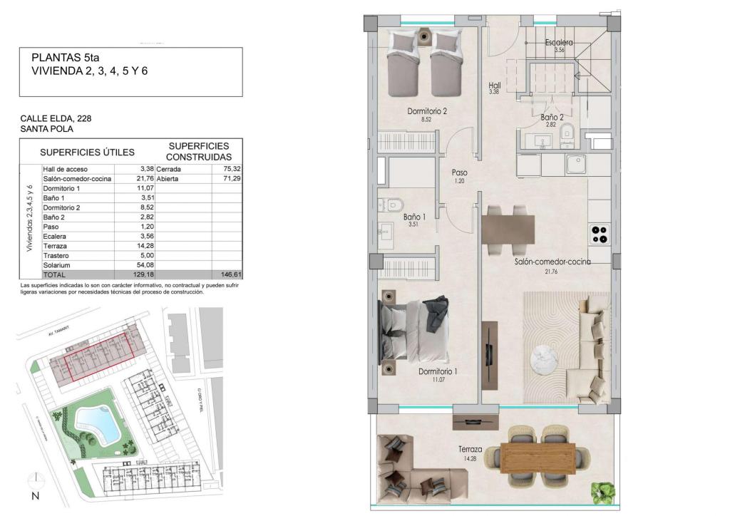 2 bed apartment in Santa Pola