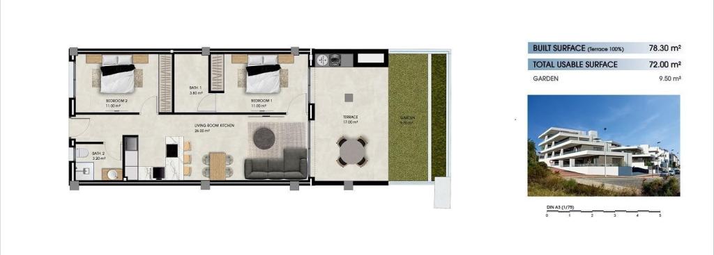 2 bed apartment in La Marina