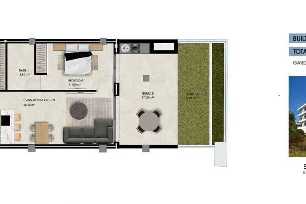 2 bed apartment in La Marina