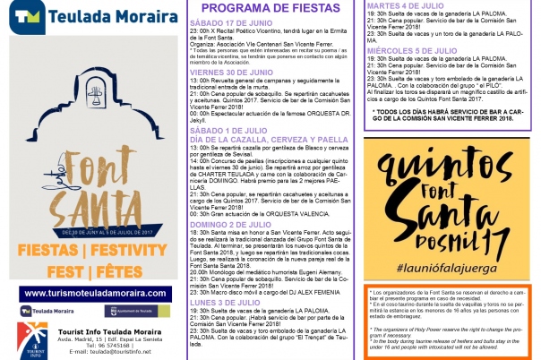 Fiestas in Moraira: "La Font Santa" (July 2025)