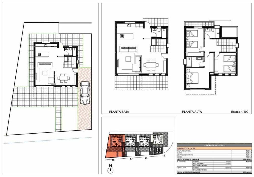 3 bed villas in Denia