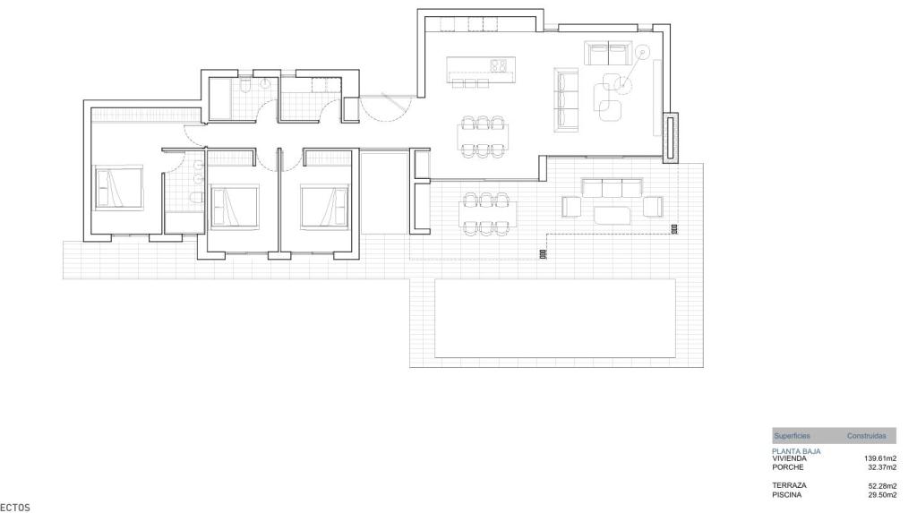 3 bed villa in Calpe