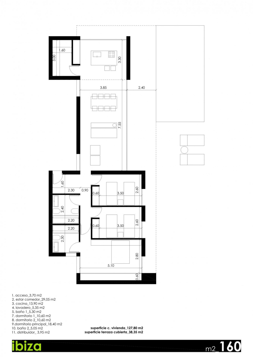 3 bed villa in Denia