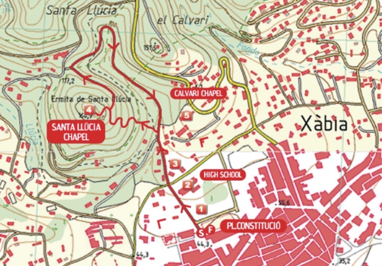 Guide to Javea Walks: Ermita de Santa Llúcia