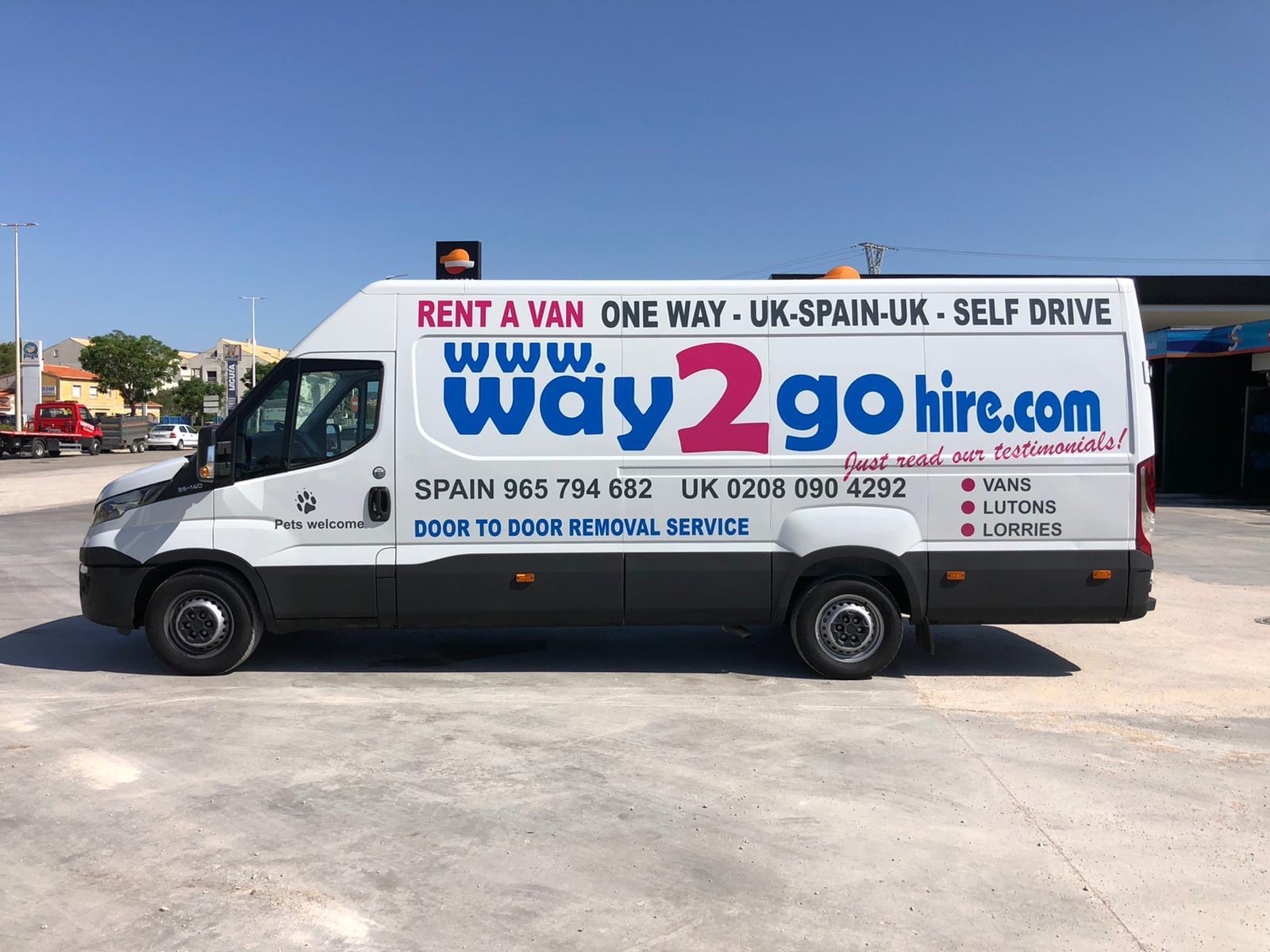 Way2Go Hire - Self Drive One Way Van Hire - Costa Blanca Spain