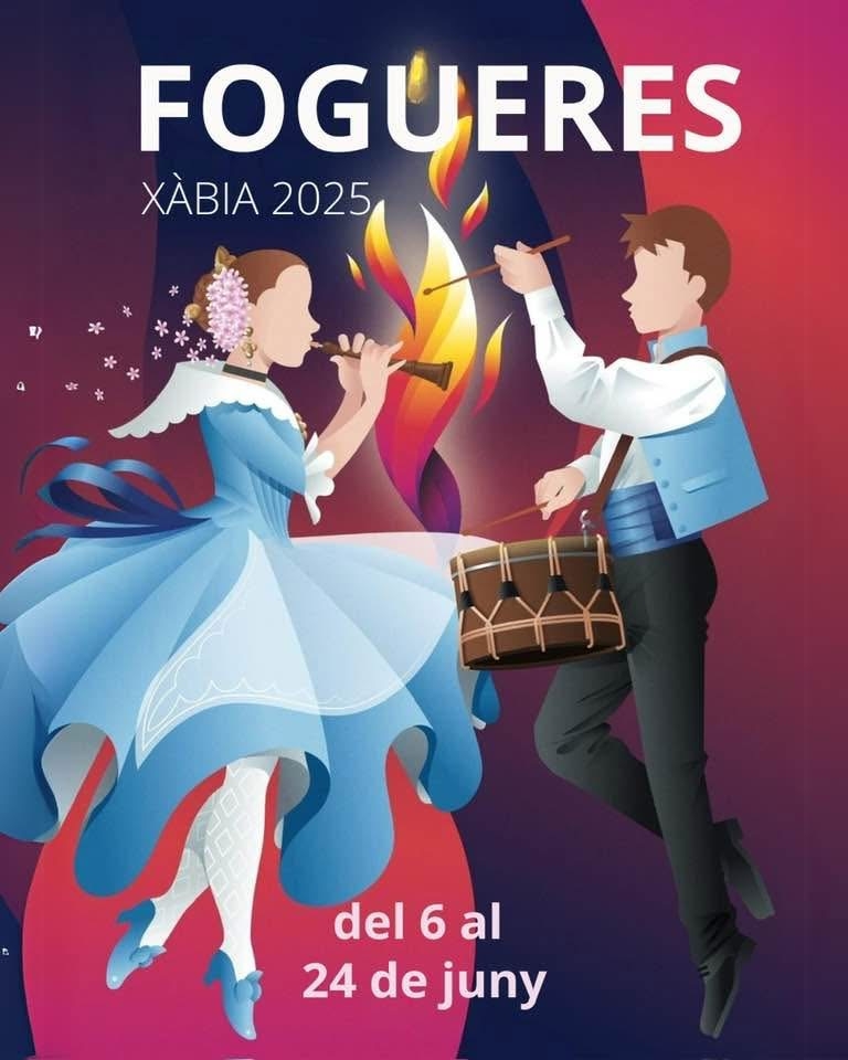 Fiestas in Javea: "Fogueres de Sant Joan" (June 2025)