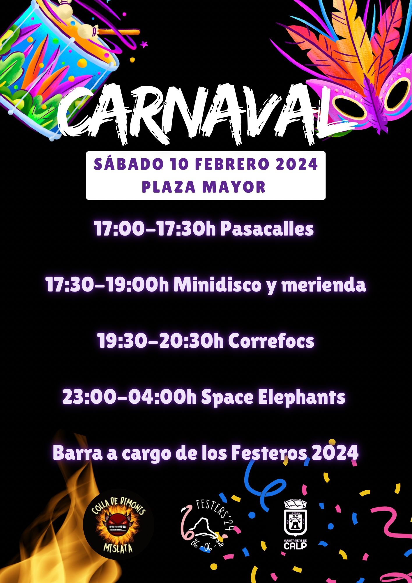 Fiestas in Calpe: Carnival (February 2026)