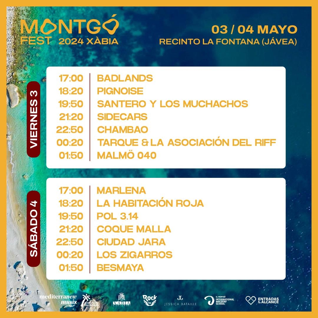 Festivals in Javea: Montgorock Xàbia Festival (May 2025)