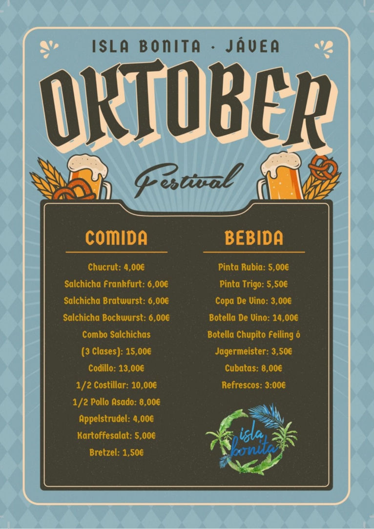 Festivals in Javea: Octoberfest (October 2025)