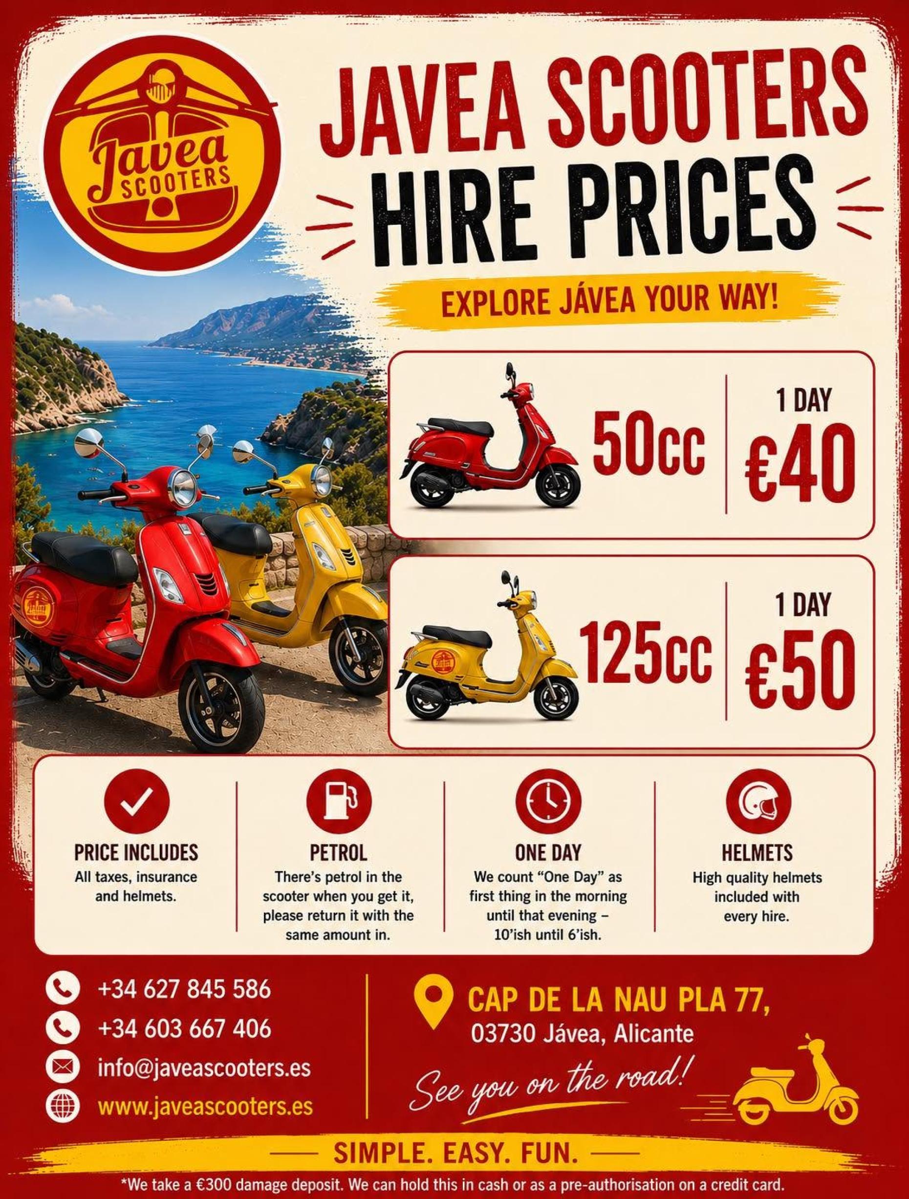 Jávea to Calpe Scooter Route – The Ultimate Coastal Day Trip