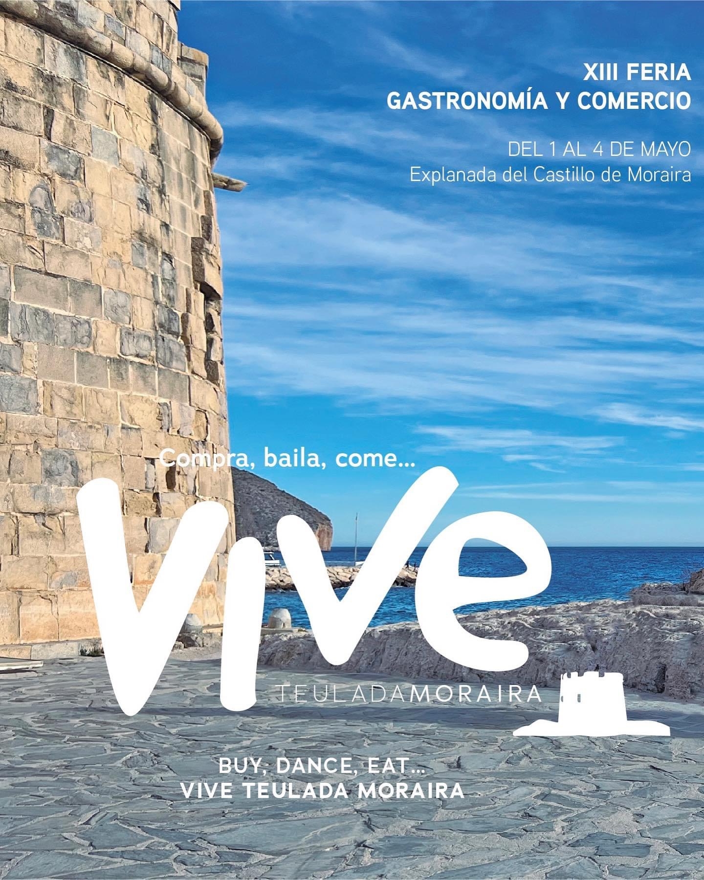 Festivals in Moraira: "Vive Teulada" Gastronomic & Shopping Festival (May 2025)