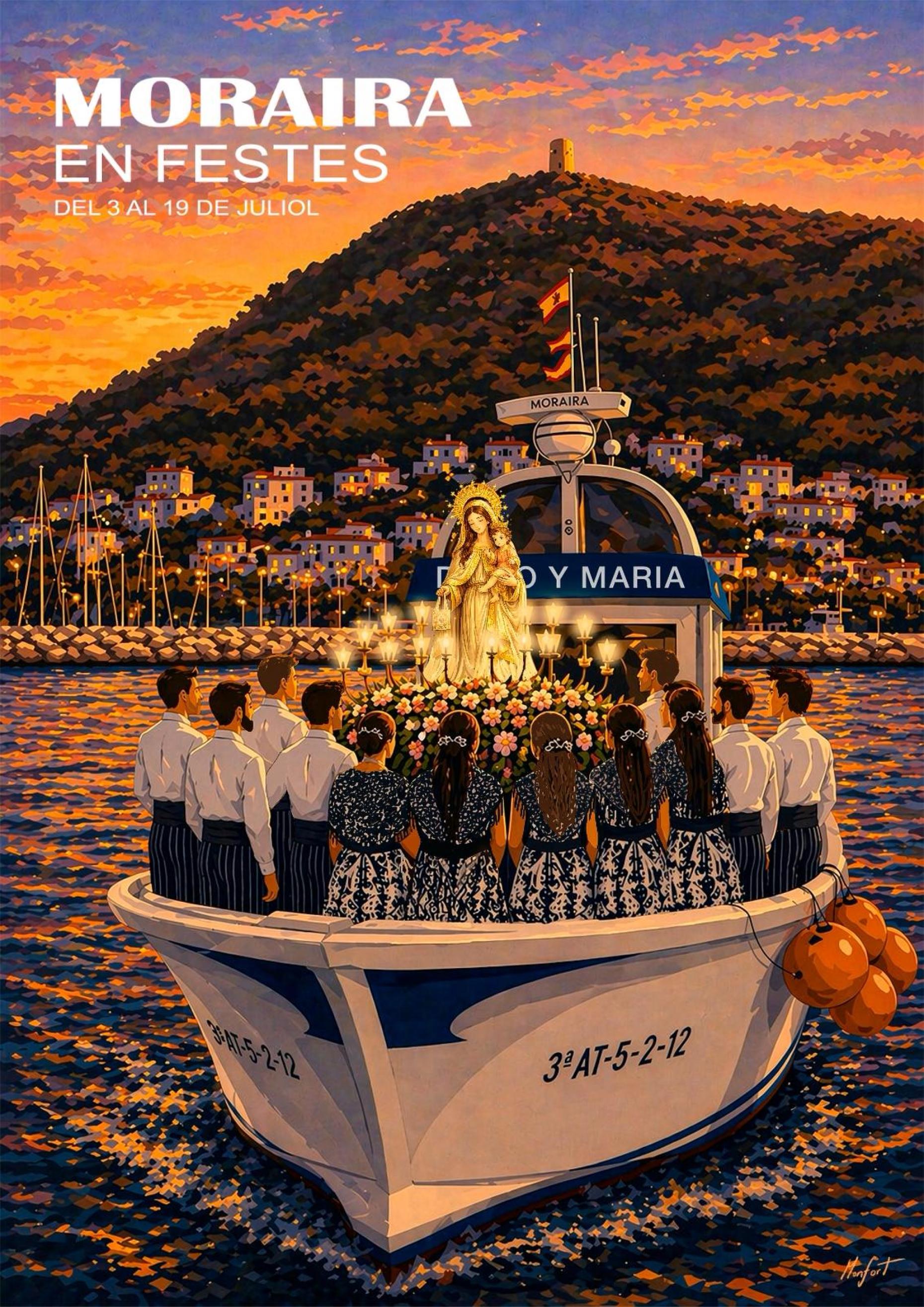 Fiestas in Moraira: "Virgen de Los Desamparados" / "Virgen del Carmen" / "Bous a la Mar" (July 2026)